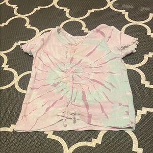 Cat & Jack Pastel Tie-Dye T-Shirt - Pink and Green